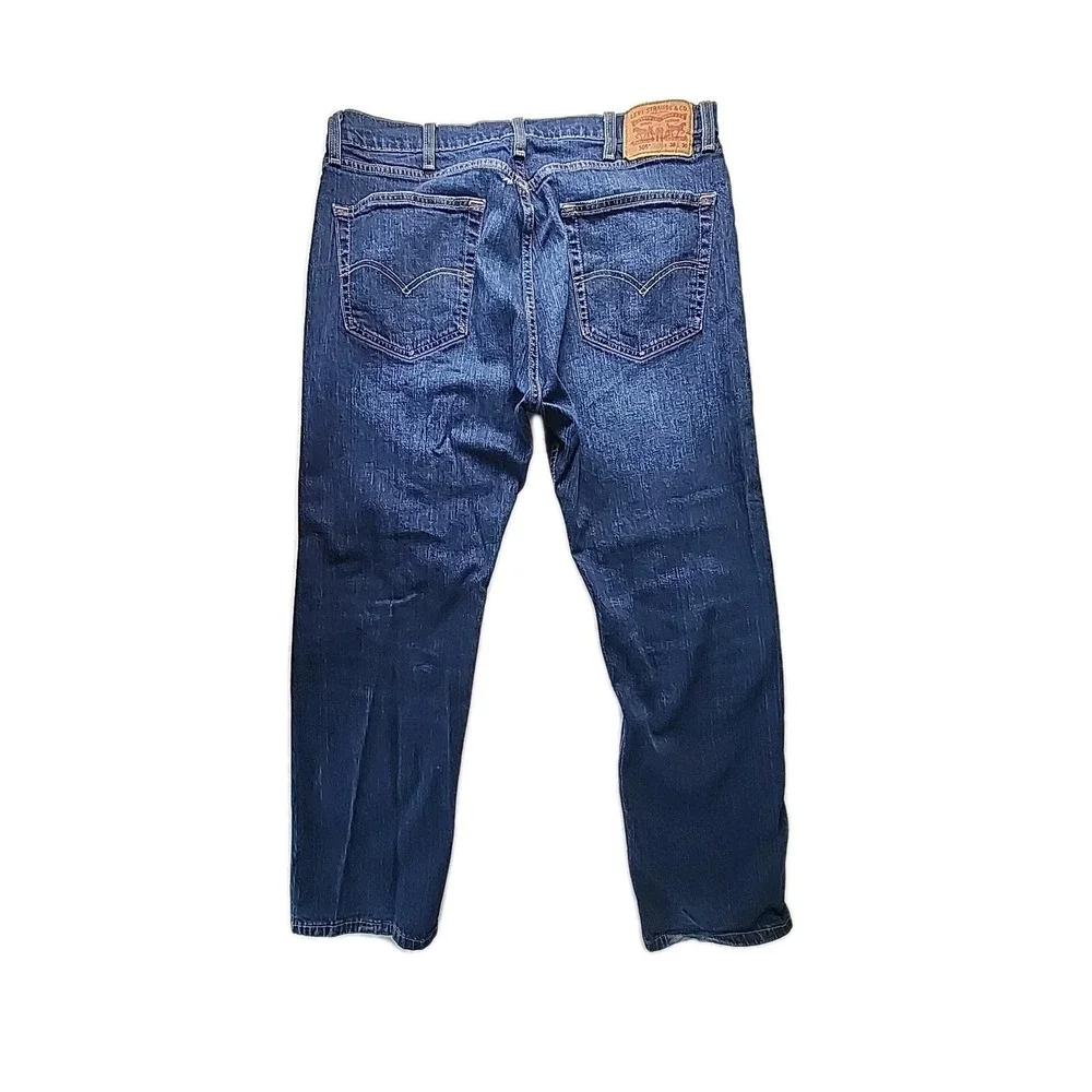 Levi's 505 Blue Jeans Men's 38x30 Straight Dark Wash‎ Retro Classic Western EUC